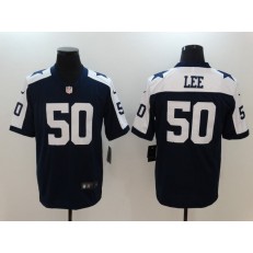 Dallas Cowboys #50 Sean Lee Blue Throwback Nike NFL Limited Men Jersey
