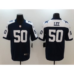 Dallas Cowboys #50 Sean Lee Blue Throwback Nike NFL Limited Men Jersey