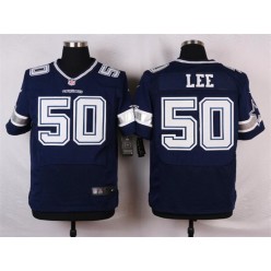 Dallas Cowboys #50 Sean Lee Elite Navy Blue Team Color Men Nike NFL Jersey