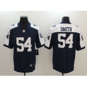 Dallas Cowboys #54 Jaylon Smith Blue Throwback Nike NFL Limited Men Jersey