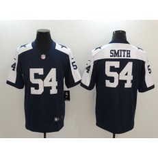 Dallas Cowboys #54 Jaylon Smith Blue Throwback Nike NFL Limited Men Jersey