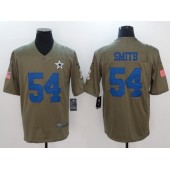 Dallas Cowboys #54 Jaylon Smith Olive 2017 Salute To Service Limited Men Nike NFL Jersey