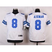 Dallas Cowboys #8 Troy Aikman Elite White Men Nike NFL Jersey