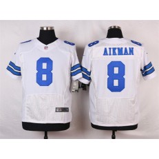 Dallas Cowboys #8 Troy Aikman Elite White Men Nike NFL Jersey