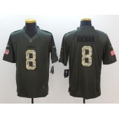 Dallas Cowboys #8 Troy Aikman Green Salute To Service Limited Men Nike NFL Jersey