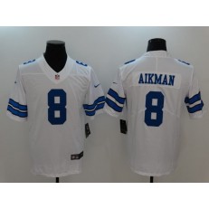 Dallas Cowboys #8 Troy Aikman White Vapor Untouchable Elite Men Nike NFL Jersey