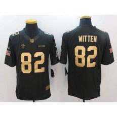 Dallas Cowboys #82 Jason Witten Anthracite Gold Limited Men Nike NFL Jersey