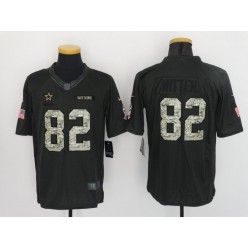 Dallas Cowboys #82 Jason Witten Anthracite Salute to Service Limited Men Nike NFL Jersey