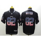 Dallas Cowboys #82 Jason Witten Black Men Stitched Nike NFL Elite USA Flag Fashion Jersey