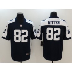 Dallas Cowboys #82 Jason Witten Blue Throwback Nike NFL Limited Men Jersey