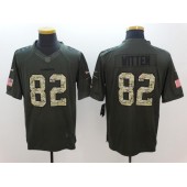 Dallas Cowboys #82 Jason Witten Green Salute To Service Limited Men Nike NFL Jersey