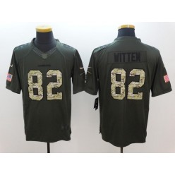 Dallas Cowboys #82 Jason Witten Green Salute To Service Limited Men Nike NFL Jersey