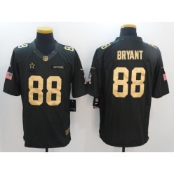 Dallas Cowboys #88 Dez Bryant Anthracite Gold Limited Men Nike NFL Jersey