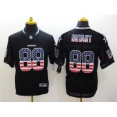 Dallas Cowboys #88 Dez Bryant Black Men Stitched Nike NFL Elite USA Flag Fashion Jersey
