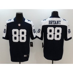 Dallas Cowboys #88 Dez Bryant Blue Throwback Nike NFL Limited Men Jersey