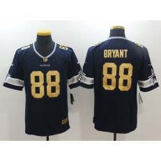 Dallas Cowboys #88 Dez Bryant Navy Gold Vapor Untouchable Limited Men Nike NFL Jersey
