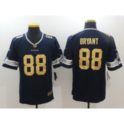 Dallas Cowboys #88 Dez Bryant Navy Gold Vapor Untouchable Limited Men Nike NFL Jersey