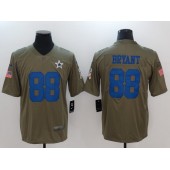 Dallas Cowboys #88 Dez Bryant Olive 2017 Salute To Service Limited Men Nike NFL Jersey