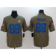 Dallas Cowboys #88 Dez Bryant Olive 2017 Salute To Service Limited Men Nike NFL Jersey