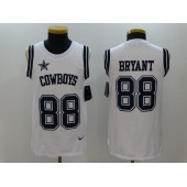 Dallas Cowboys #88 Dez Bryant White Color Rush Name and Number Tank Top Men Nike NFL Jersey