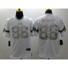 Dallas Cowboys #88 Dez Bryant White Platinum Men Football Nike NFL Jersey