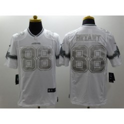 Dallas Cowboys #88 Dez Bryant White Platinum Men Football Nike NFL Jersey