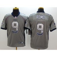 Dallas Cowboys #9 Tony Romo Grey Drift Fashion Men Football Nike NFL Jersey