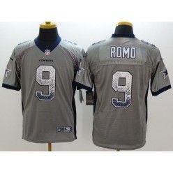 Dallas Cowboys #9 Tony Romo Grey Drift Fashion Men Football Nike NFL Jersey