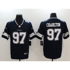 Dallas Cowboys #97 Taco Charlton Navy Vapor Untouchable Limited Men Nike NFL Jersey
