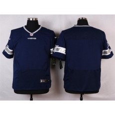 Dallas Cowboys Blank Elite Navy Blue Team Color Men Nike NFL Jersey