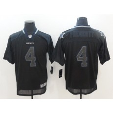 Dallas Cowboys #4 Dak Prescott Lights Out Black Elite Men Nike NFL Jersey