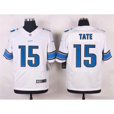 Detroit Lions #15 Golden Tate III Elite White Men Nike NFL Jersey