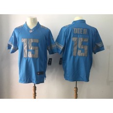 Detroit Lions #15 Golden Tate III Light Blue Game Men Nike NFL Jersey