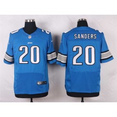 Detroit Lions #20 Barry Sanders Elite Light Blue Team Color Men Nike NFL Jersey