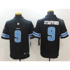 Detroit Lions #9 Matthew Stafford Black Game Stitched Football Men Nike NFL Jersey