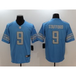 Detroit Lions #9 Matthew Stafford Blue Vapor Untouchable Player Limited Men Nike NFL Jersey
