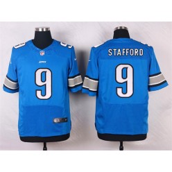 Detroit Lions #9 Matthew Stafford Elite Light Blue Team Color Men Nike NFL Jersey