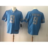 Detroit Lions #9 Matthew Stafford Light Blue Game Men Nike NFL Jersey