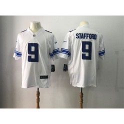 Detroit Lions #9 Matthew Stafford White Game Men Nike NFL Jersey