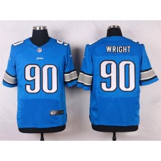 Detroit Lions #90 Gabe Wright Elite Light Blue Team Color Men Nike NFL Jersey