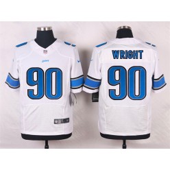 Detroit Lions #90 Gabe Wright Elite White Men Nike NFL Jersey