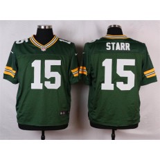 Green Bay Packers #15 Bart Starr Elite Green Team Color Men Nike NFL Jersey