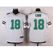Green Bay Packers #18 Randall Cobb Elite White Men Nike NFL Jersey
