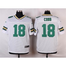 Green Bay Packers #18 Randall Cobb Elite White Men Nike NFL Jersey