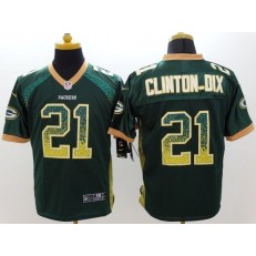 Green Bay Packers #21 Ha Ha Clinton-Dix Green Men Inwought Elite Drift Fashion Nike NFL Jersey