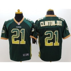 Green Bay Packers #21 Ha Ha Clinton-Dix Green Men Inwought Elite Drift Fashion Nike NFL Jersey