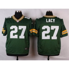Green Bay Packers #27 Eddie Lacy Elite Green Team Color Men Nike NFL Jersey
