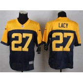 Green Bay Packers #27 Eddie Lacy Navy Blue Alternate Men Stitched Nike NFL New Elite Jersey