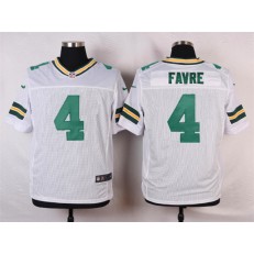 Green Bay Packers #4 Brett Favre Elite White Men Nike NFL Jersey