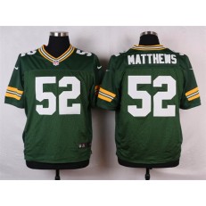 Green Bay Packers #52 Clay Matthews Elite Green Team Color Men Nike NFL Jersey